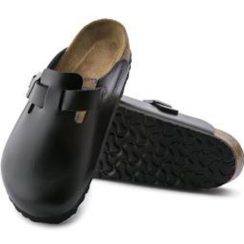 Birkenstock Black Smooth Boston Amalfi clog